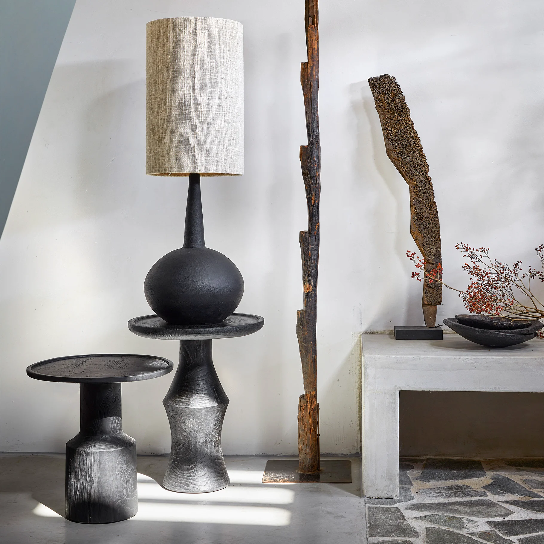 Recyclable Terra table lamp Loulou XL black Genuine