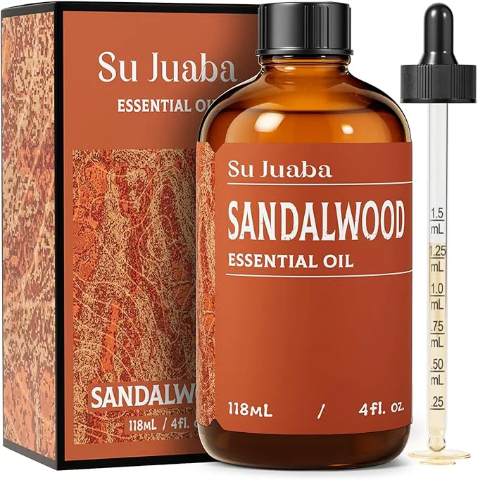 Advanced SU JUABA Sandalwood Oil 4 Fl Oz Natural Aromatherapy Oil Durable