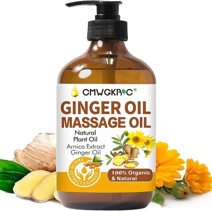 Healthy Ginger Oil Ginger Massage Oil for Lymphatic Drainage Natural Body Oil for Skin Classic