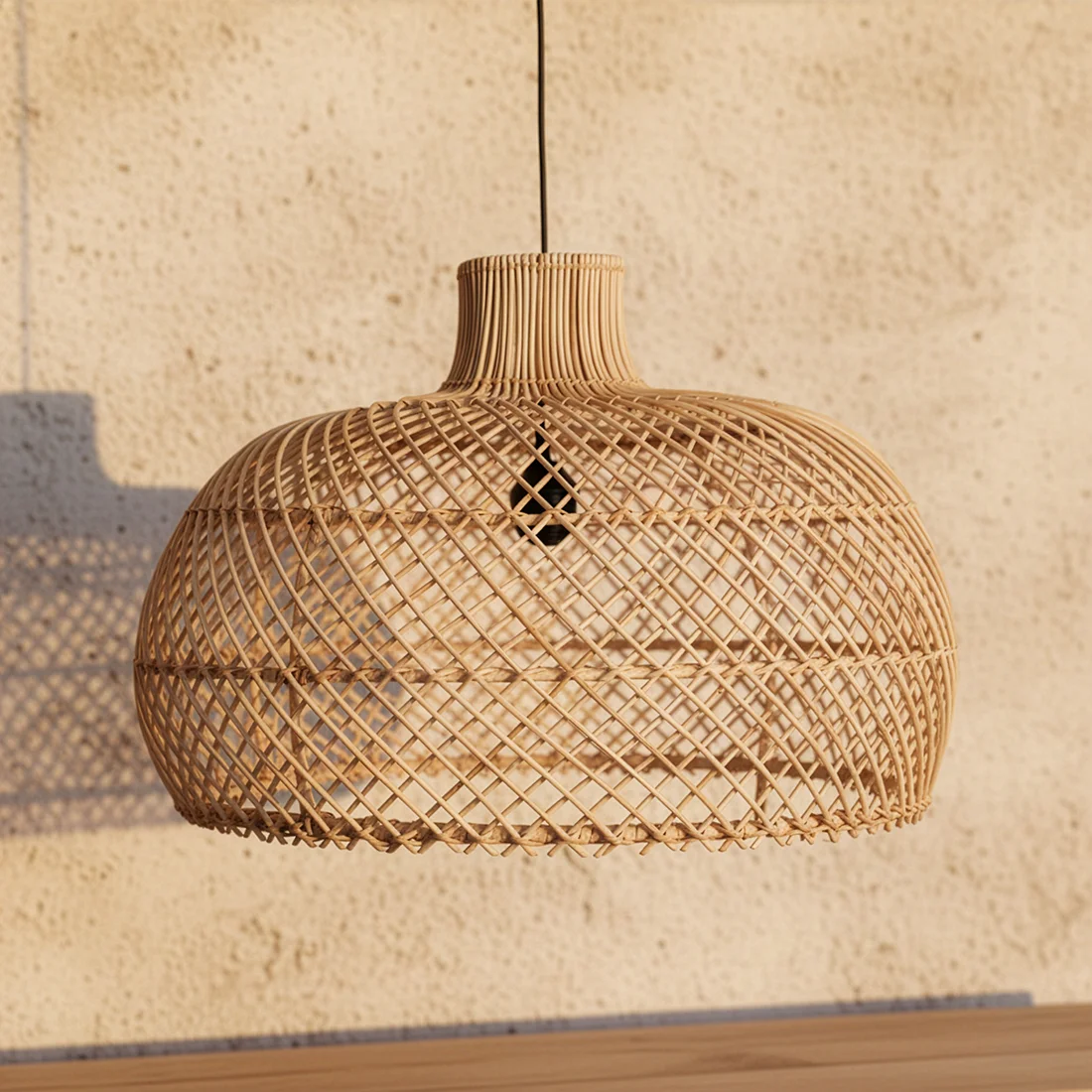 Secure Maze hanglamp naturel L User-Friendly