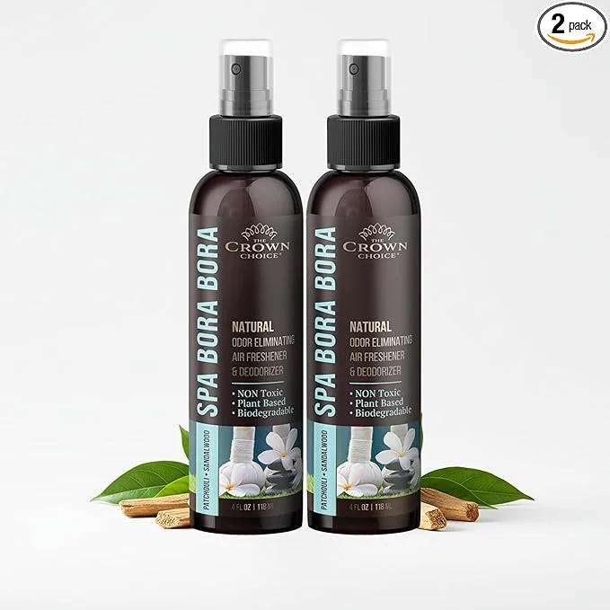 Organic Non-Toxic Odor Eliminator Natural Sandalwood Patchouli Air Freshener Spray Enhanced