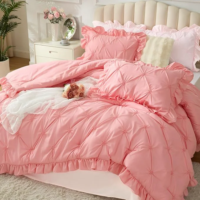 Responsible BEDELITE Pink Comforter Set Queen Trusted