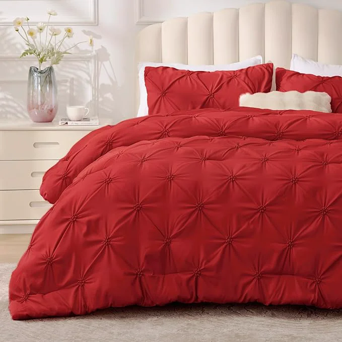 Safe BEDELITE Red King Size Comforter Set Professional