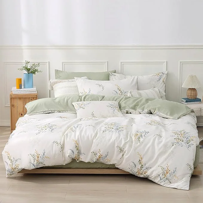 First-Class LEMIROE White Cotton Comforter Twin Size 2Pcs Premium Material