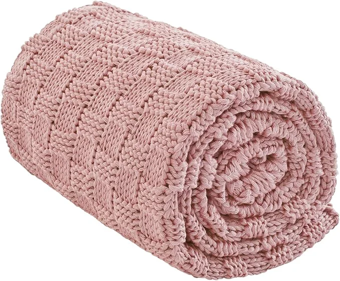 Easy-to-Use Knitted Weighted Blanket for Adult No Beads Heavy Blanket 50 x 60'' 7lbs Excellent