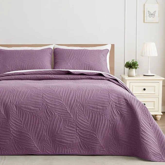 Artisan Exclusivo Mezcla Twin Quilt Bedding Set Lightweight Dusty Lavender Quilts Twin Effective