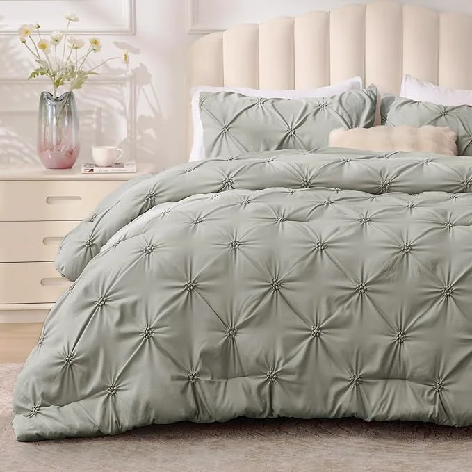 Powerful BEDELITE Grey Queen Comforter Set Trendy