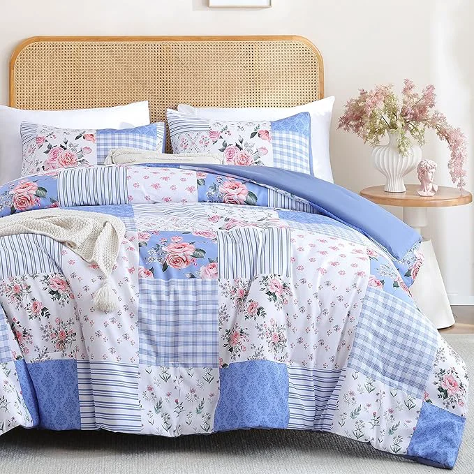 Safe YIKUSH comforters Set Floral Comforter Bedding Set Set Comforter Year-Round All Smart