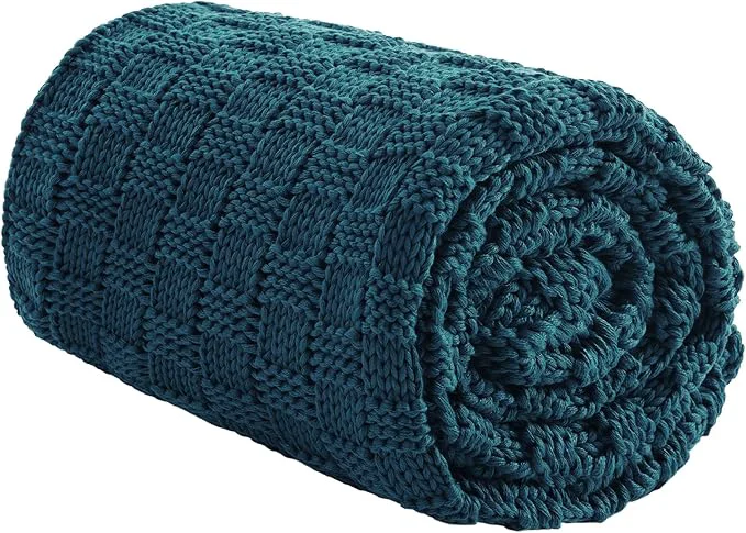 Traditional Knitted Weighted Blanket for Adult No Beads Heavy Blanket 70 x 90'' 20lbs Carefully Designed