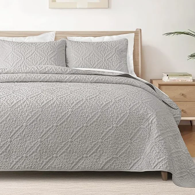 Fast Exclusivo Mezcla King Quilt Bedding Set Lightweight Soft Bedspreads Coverlets Efficient