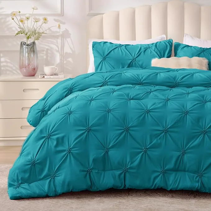 Healthy BEDELITE Teal Queen Comforter Set Carefully Designed