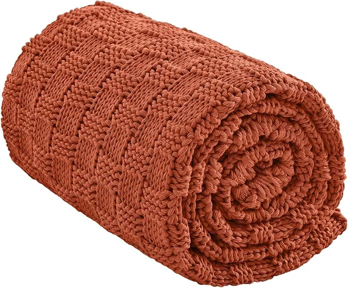 Lightweight Knitted Weighted Blanket Adult No Beads Heavy Blanket 60 x 80'' 15lbs Reusable