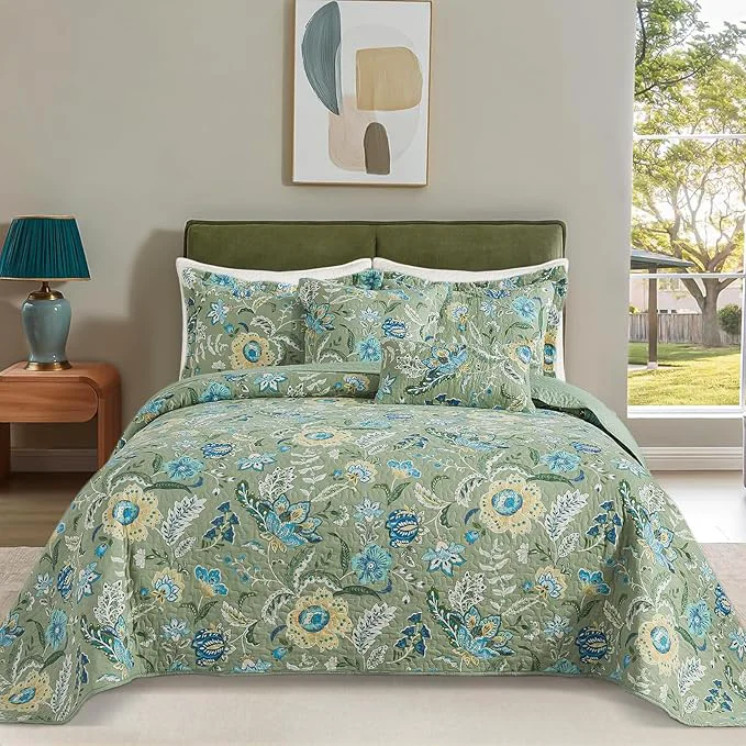 Sustainable BEDIFANY Farmhouse Queen Quilt Bedding Set Original Design