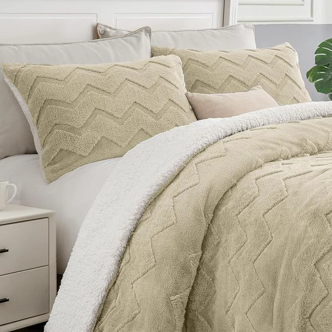 Safe BEDELITE Fluffy King Size Comforter Set Environmentally Friendly