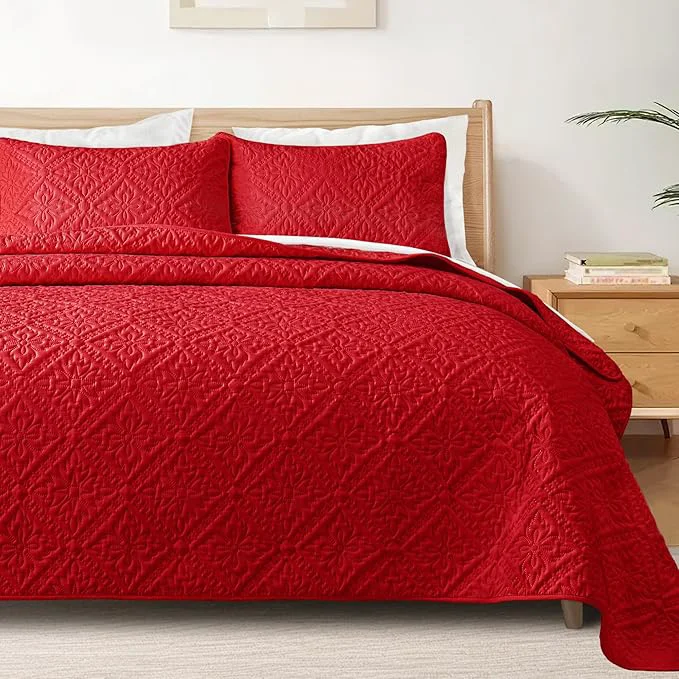 User-Friendly Exclusivo Mezcla King Quilt Bedding Set Lightweight Soft Bedspreads Coverlets Refined