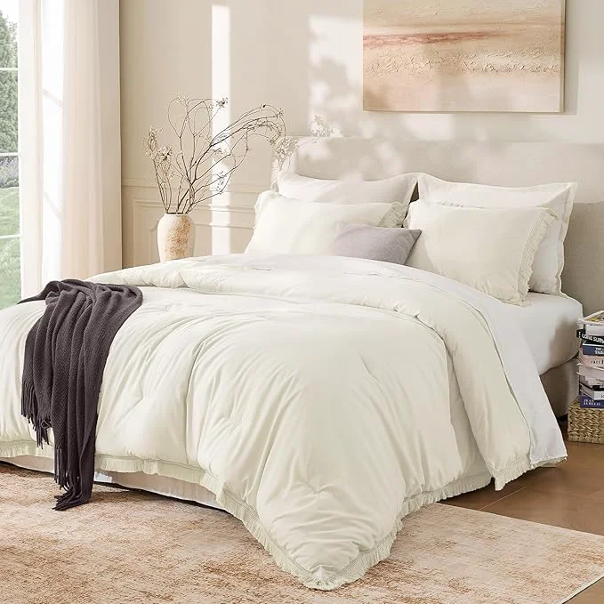 Trendy Andency California King Comforter Set Ivory Specialty