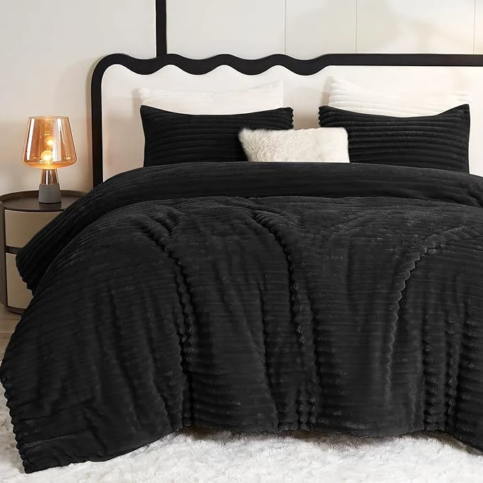 Safe CozyLux Fluffy King Size Comforter Set Efficient