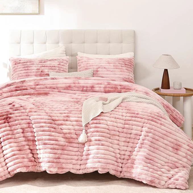 Long-Lasting Smoofy Fluffy Twin Comforter Sets 2 Pieces Recyclable