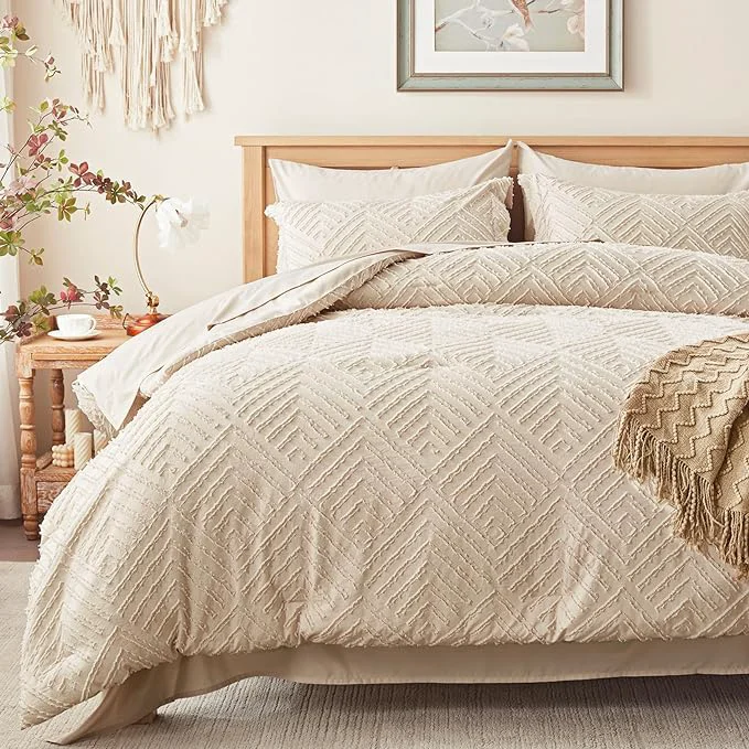 Efficient Zzlpp Full Comforter Set 7 Pieces All Season Boho Bedding Sets Practical