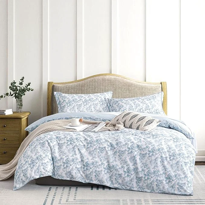 Smooth LEMIROE Vintage Cotton Comforter Twin Size 2Pcs Modern