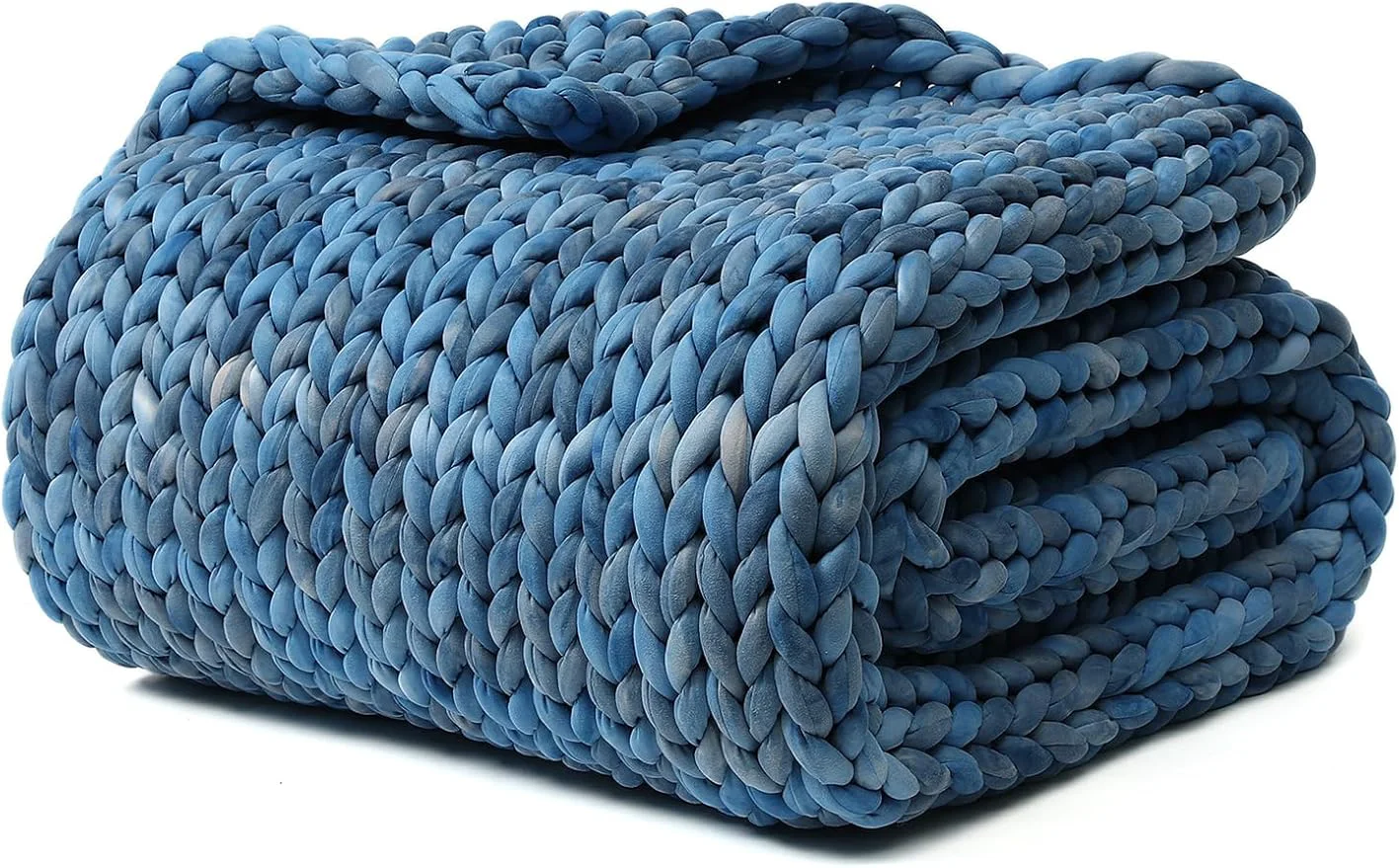 Secure YnM Weighted Blanket Handmade Chunky Knitted Design Soft and Cozy Expertly Made