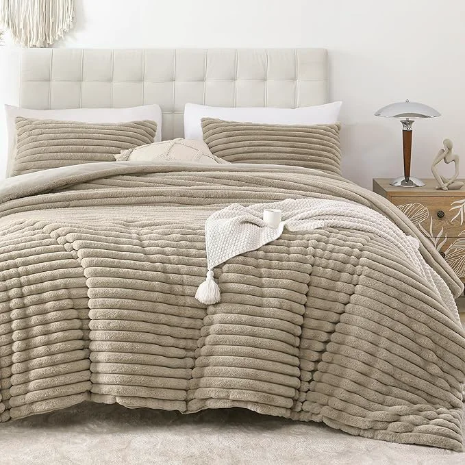 Verified Smoofy Fluffy King Size Comforter Set 3 Pieces First-Class