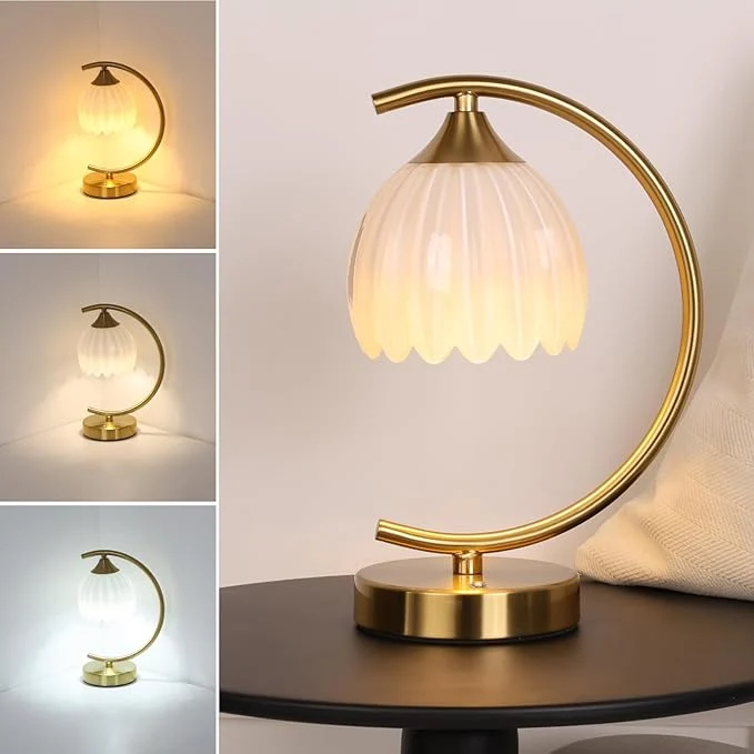Selected Tulip Table Lamp with 5200mAh Battery Touch Control Cordless Lamp with 3 Expertly Made