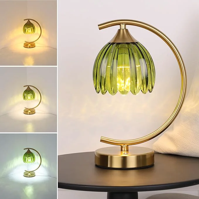 Effective Tulip Table Lamp with 5200mAh Battery Touch Control Cordless Lamp with 3 Powerful