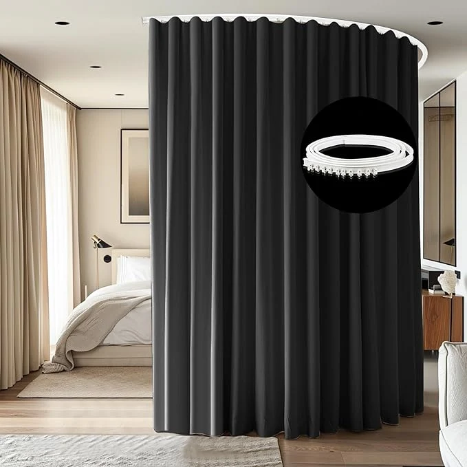Exceptional Room Divider Ceiling Mounted Curtains Track Sets Extra Wide Blackout Curtain Luxury