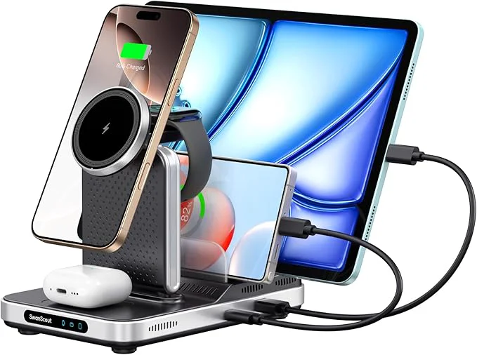 Breathable Magnetic Charger for iPhone SwanScout 901M Charging Station for Apple Sophisticated