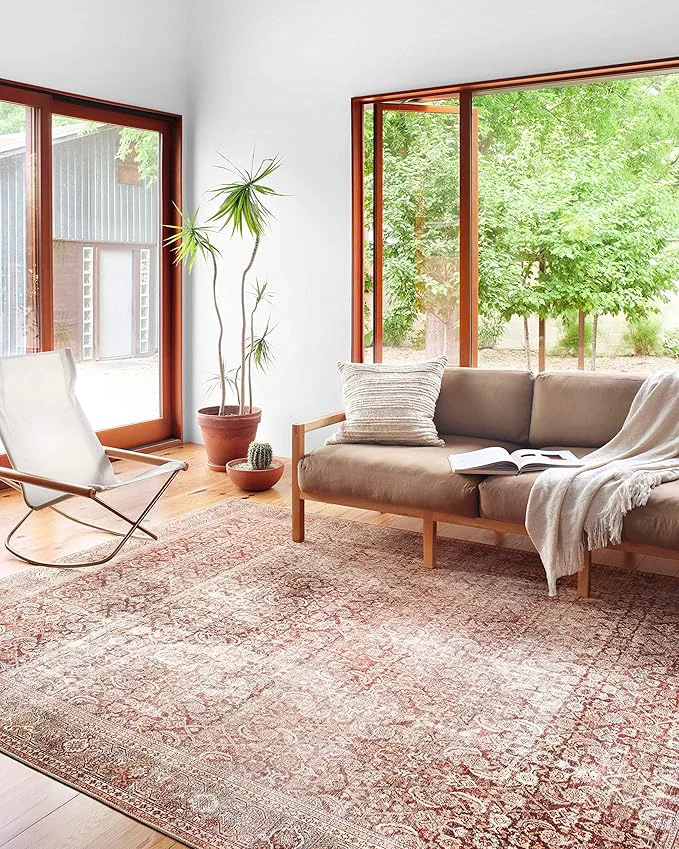 Artisan Loloi Layla Collection LAY-11 Cinnamon Sage 9'-0 x 12'-0 .13 Thick Area Rug Selected