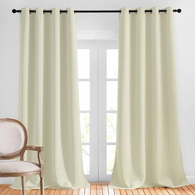 Crafted NICETOWN Room Darkening Window Curtains 90 inch Length Thermal Insulated Long-Lasting