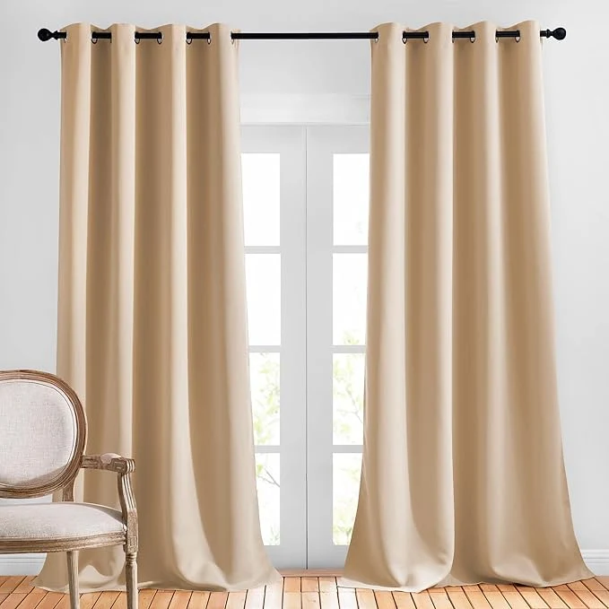Stylish NICETOWN Room Darkening Grommet Panels Functional