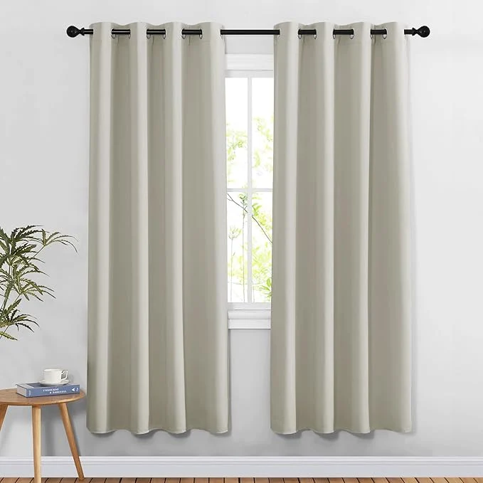 Versatile NICETOWN Natural Doorway Curtains 78 inches Long Fine