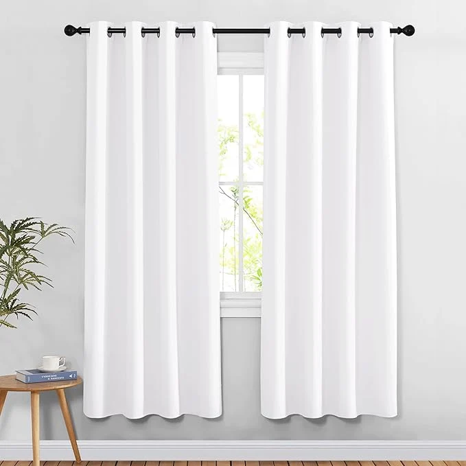 Official NICETOWN White Doorway Curtains 78 inches Long Grommet Privacy Door Curtains First-Class