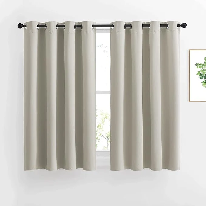 Safe NICETOWN Blackout Kitchen Curtains 45 inch Length Proven