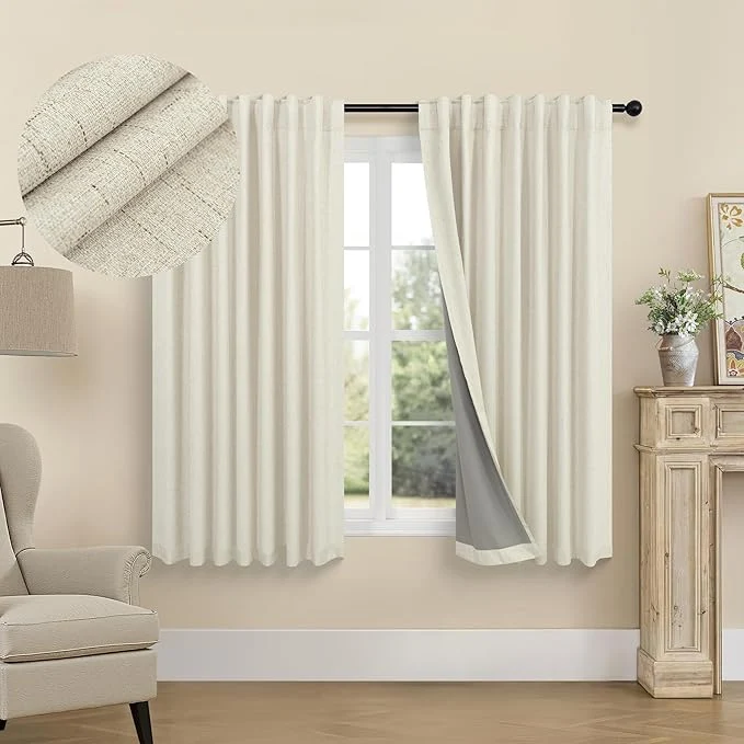Premium Material Short Small Blackout Curtains 54 Inches Long Sustainable