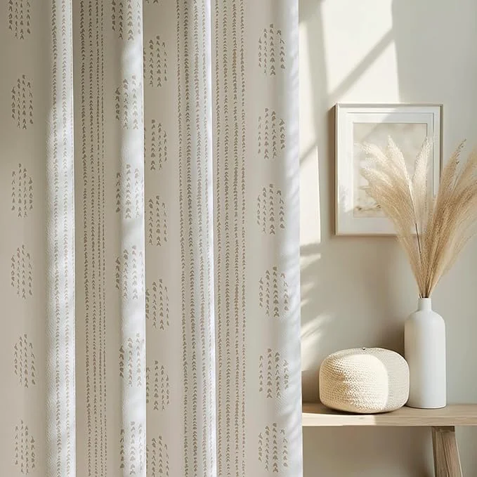 High-End Boho Blackout Curtains 90 Inches Long Effective