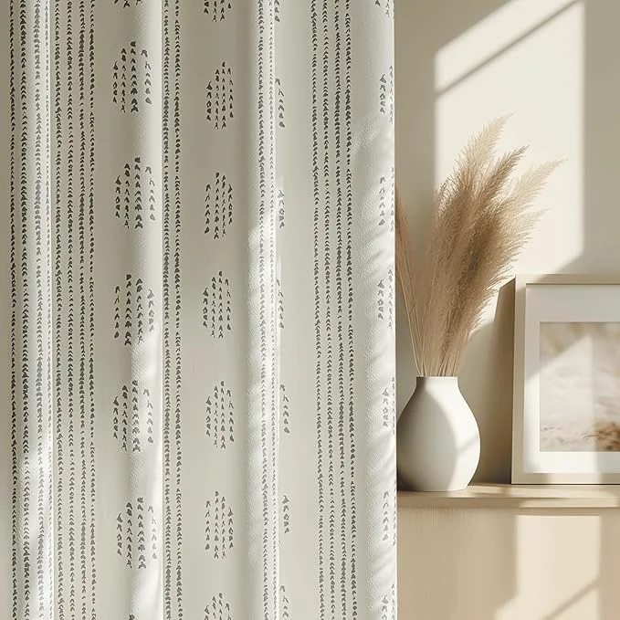 Pure Boho Blackout Curtains 84 Inches Long Durable