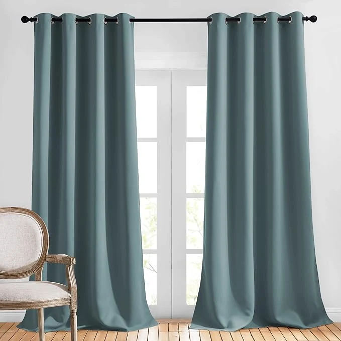 Pure NICETOWN Bedroom Blackout Long Curtains 120 Length Fine Crafted