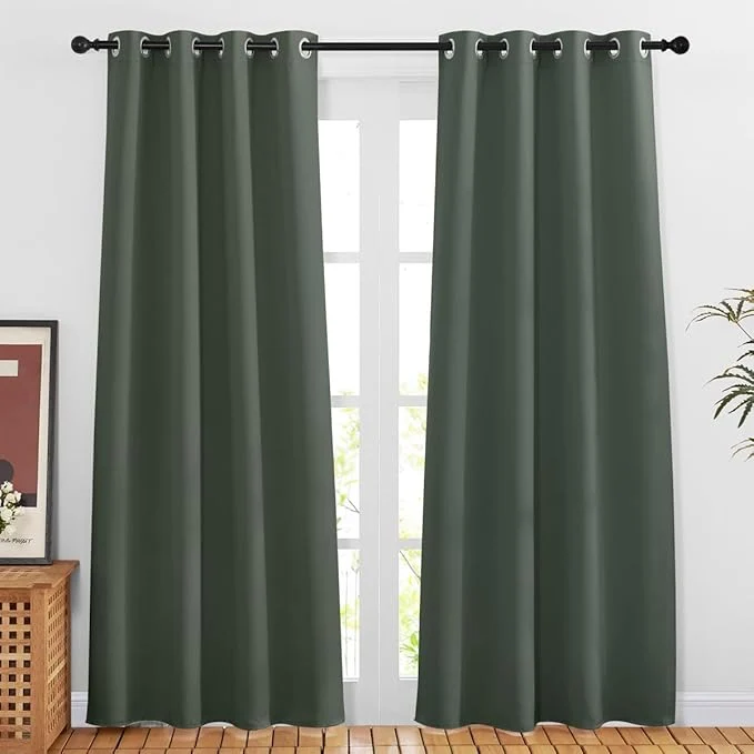 Consistent NICETOWN Privacy Blackout Doorway 80 inch Curtains Grommet Light Blocking Unique