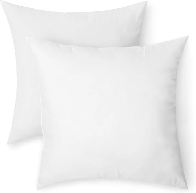 High-End Amazon Basics Square Hypoallergenic Pillow Insert Sofa Bed Couch Decorative Relaxed