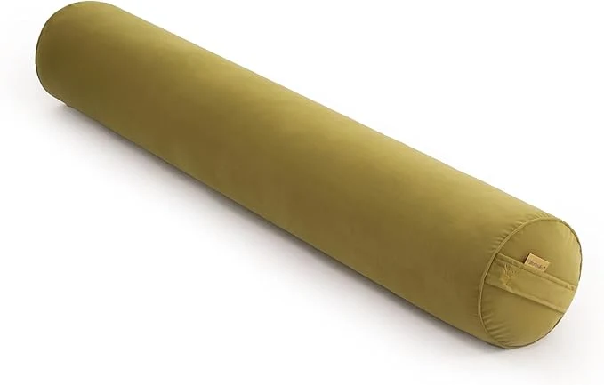 Flexible Long Round Body Pillow for Adults – Bolster Pillow for Bed Cervical Roll Pillow Smooth