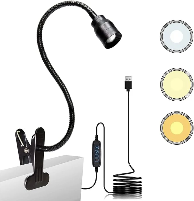 Next-Generation Zoomable LED Reading Lights for Bed Headboard Clip on Spotlight Lamp for Desk Premium