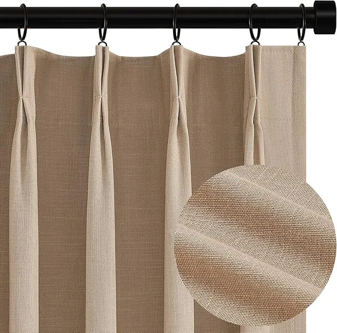Sophisticated Topfinel Pinch Pleated Curtains 90 Inch Long Blackout Thermal Insulated Exceptional