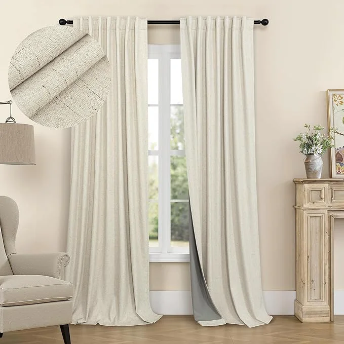 Soft Room Darkening Curtains for Living Room Divider Boho Ceiling to Floor Length Official