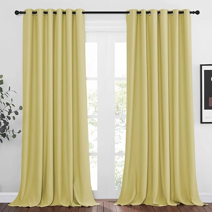 Lightweight NICETOWN Living Room Window Curtain Drapes Extra Long Wide Convenient