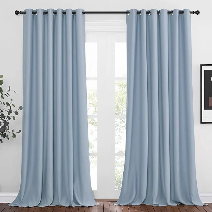 Eco-Friendly NICETOWN Room Darkening Extra Long Curtains Flexible