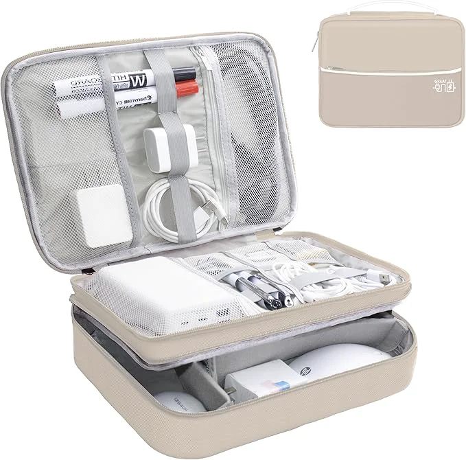 Environmentally Friendly Electronics Organizer Portable Cable Organizer Bags Waterproof Electronic Premium