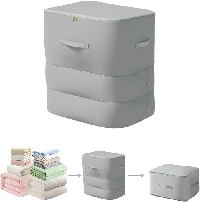 Practical Ultra Space Saving Self Compression Organizer 2025 New 3-Layer Zipper Large Fast